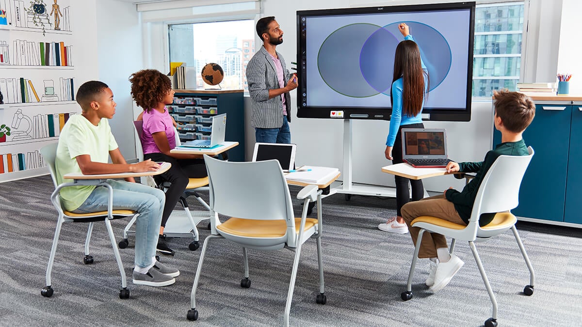 Evoview Interactive Flat Panel Untuk Kegiatan Kuliah Tamu