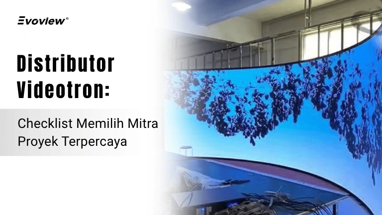 Tim distributor videotron melakukan survei dan konsultasi proyek